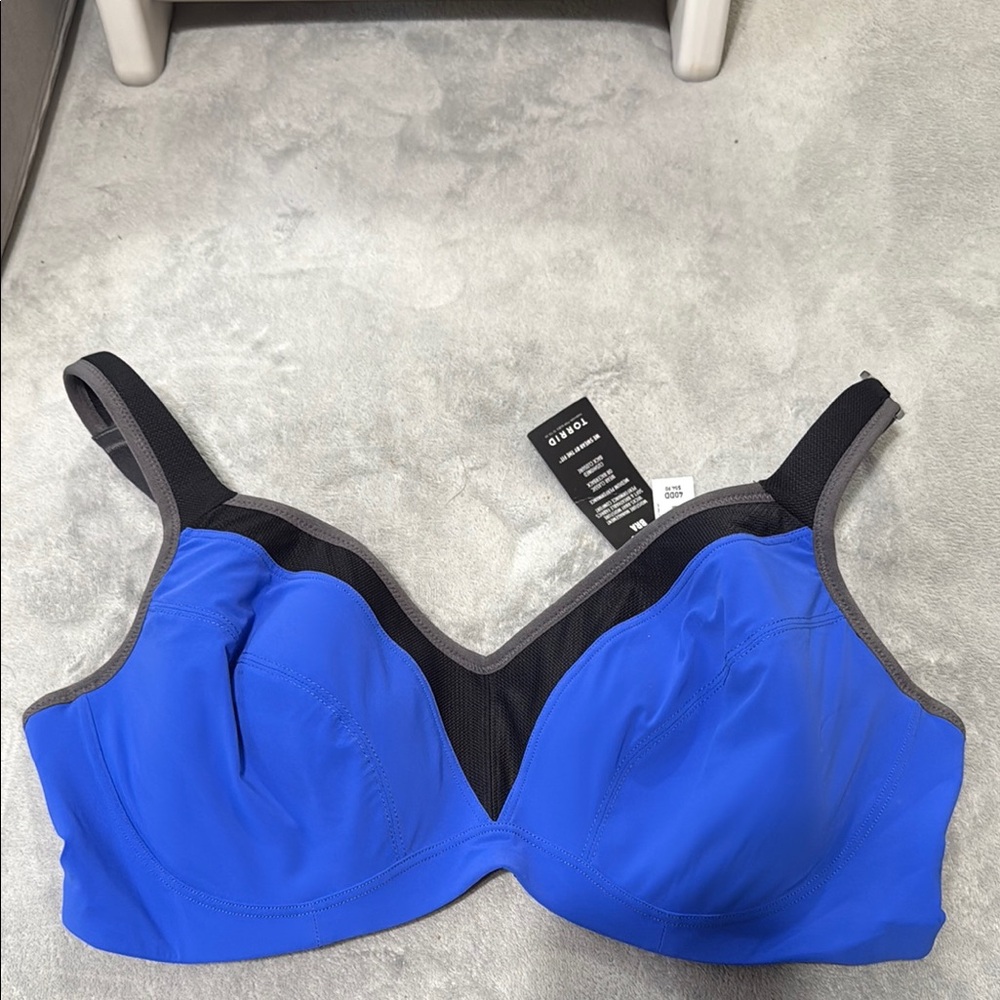 Women's Blue and Black Sports-bra (Torrid)